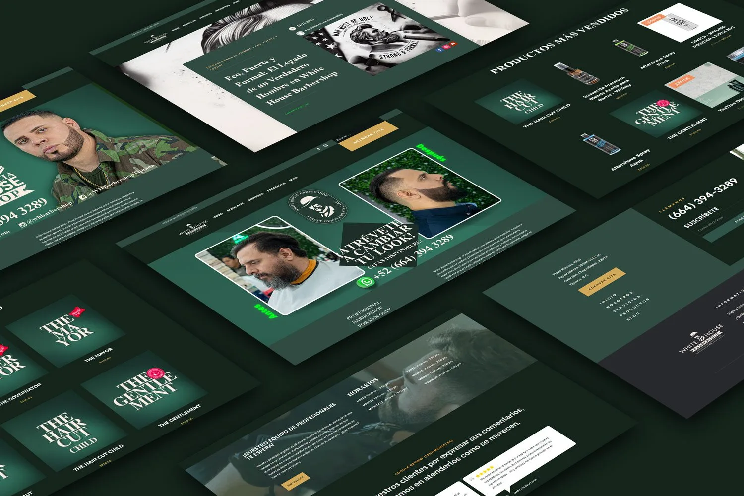 Pagina Web Tijuana White House Barbershop