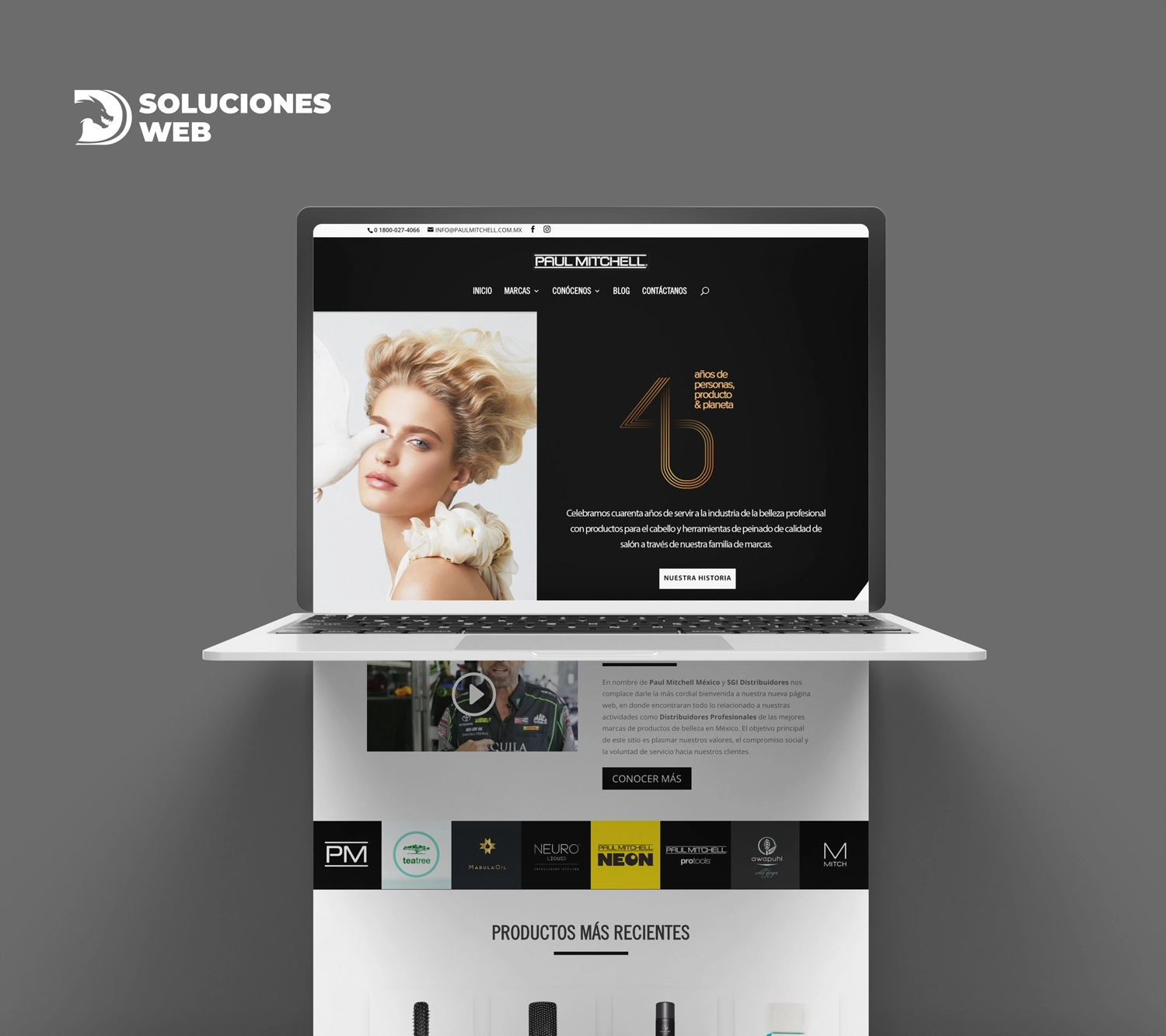 Página Web Tijuana Paul Mitchell