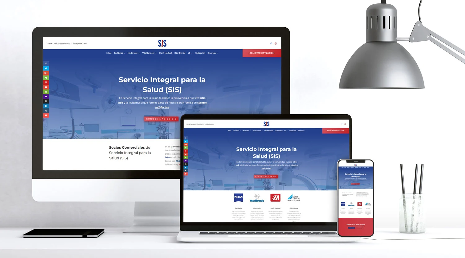 Pagina Web Tijuana SIS Servicio Integral para laSalud