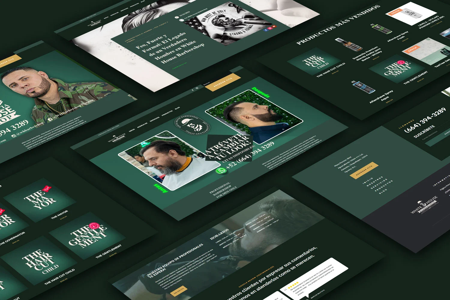 Pagina Web Tijuana White House Barbershop